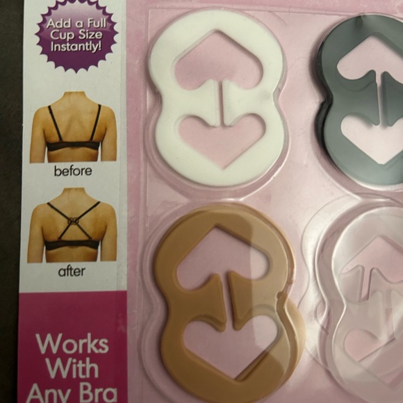 8 Pack Bra Strap Clips Back Anti-Slip Bra Straps Holder Buckles Control Asst. - Picture 5 of 10